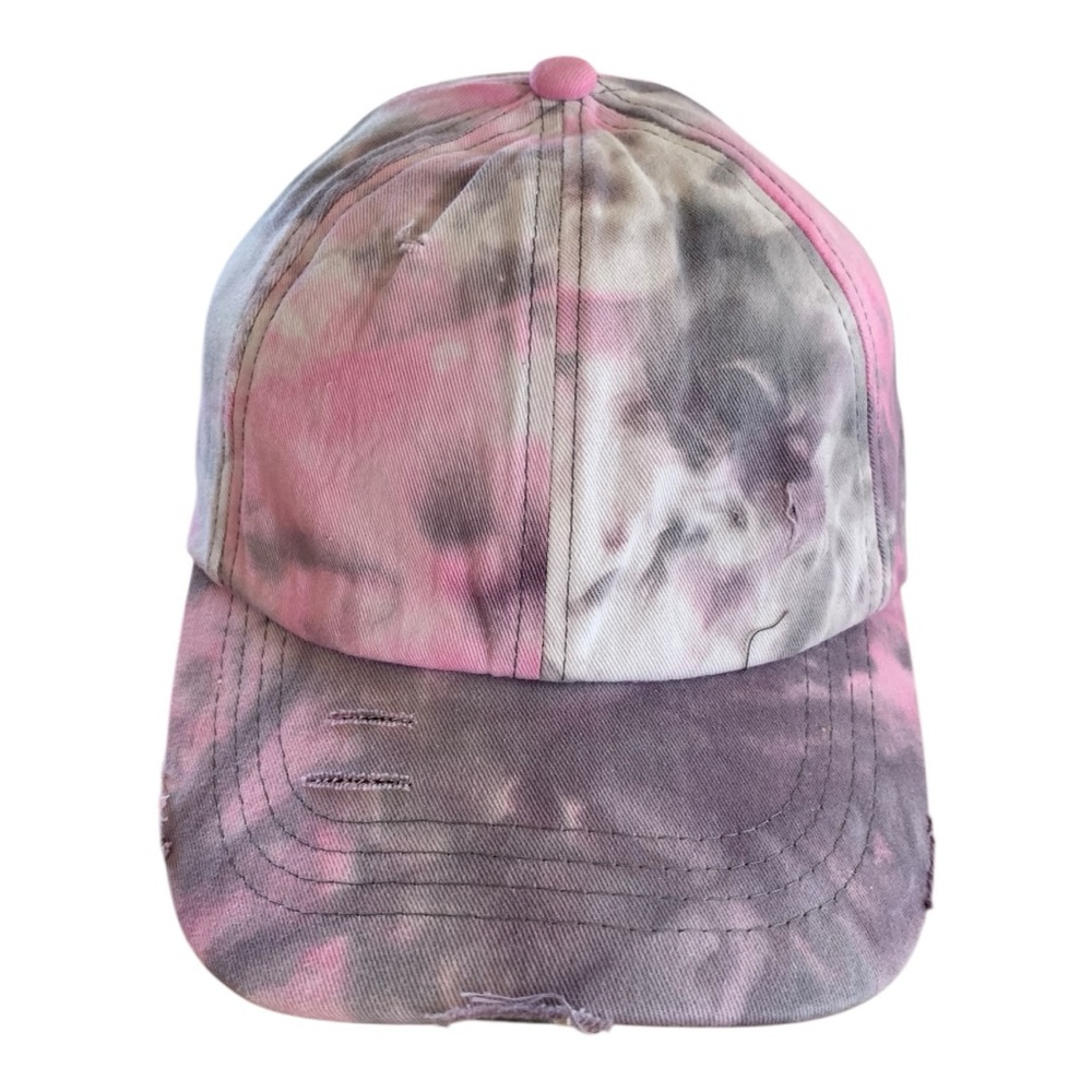 C.C. Pony Cap Pink and Gray
